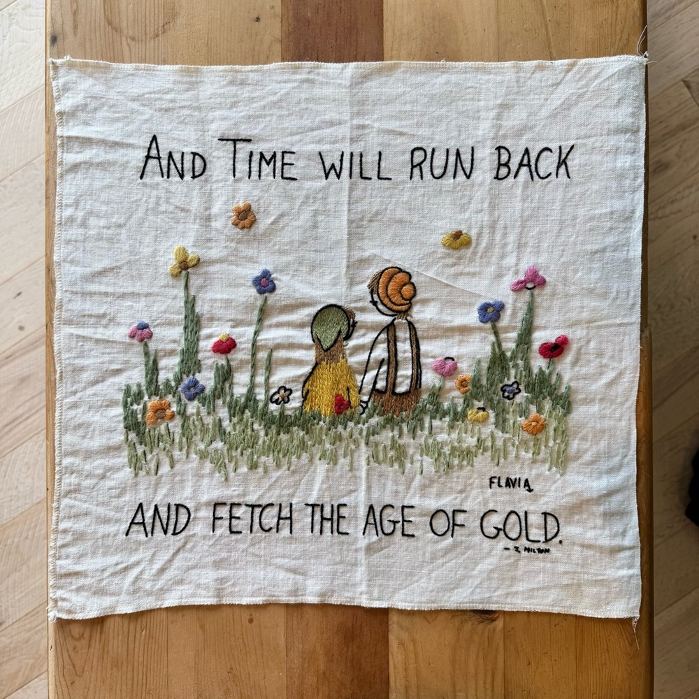 EMBROIDERED WALL ART